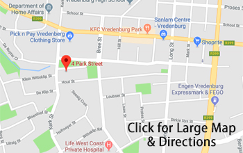 Where is Rejuvi in Vredenburg? Click on map for more detail and directions